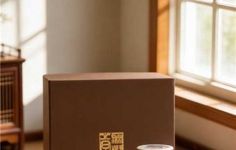 Blue and White with Underglaze Red Lid Rest